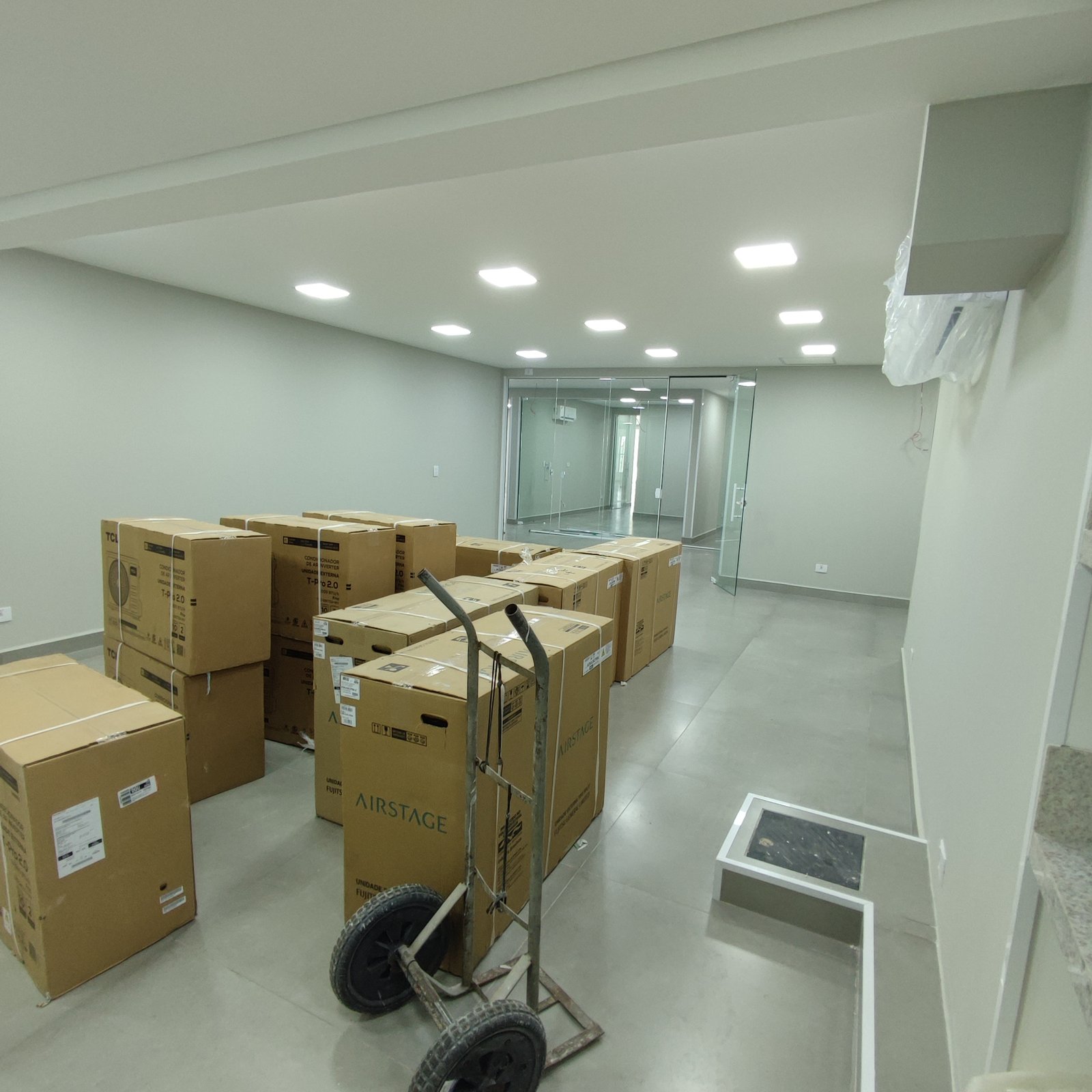 Instalação comercial executada pela Lumina